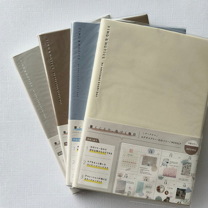 millenotes-mark-s-japan-log-diary-agenda-non-date-hebdomadaire-4-couleurs