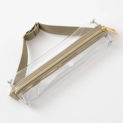 Pen Case | MIDORI | Transparent Case with Adjustable Elastic Band