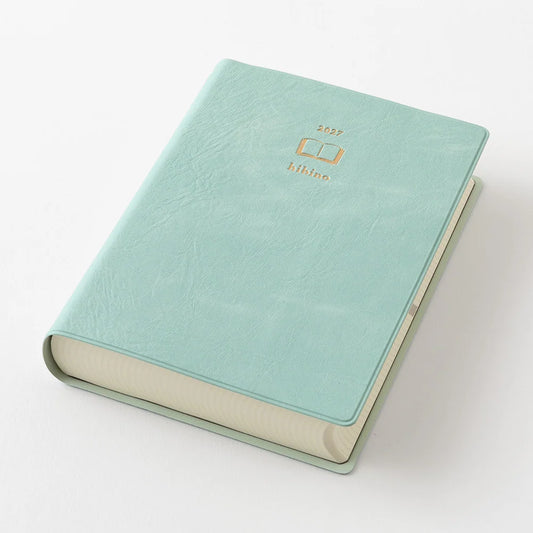 Planner 2027 MIDORI Hibino Diary A6 | Niebiesko-zielony