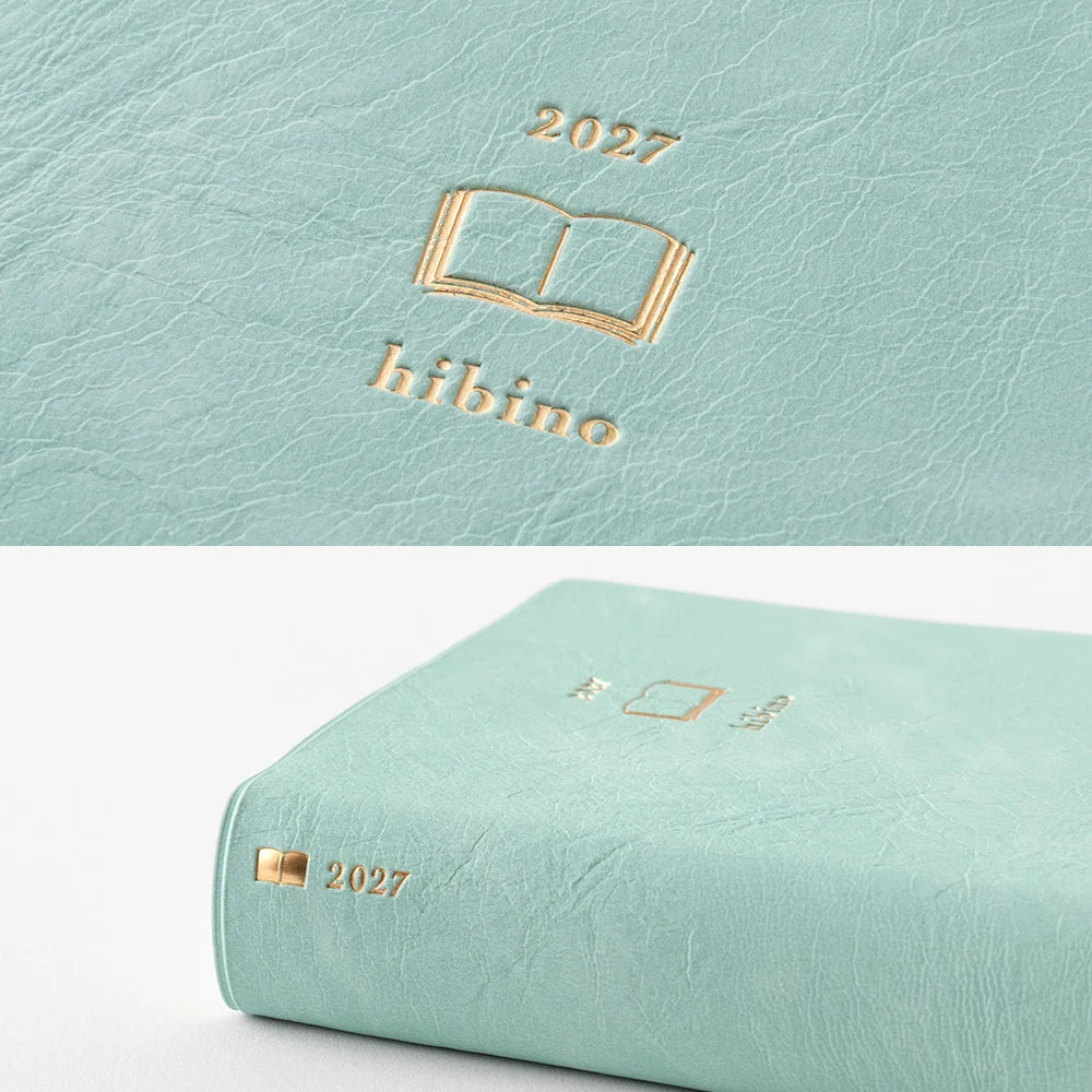 Planner 2027 MIDORI Hibino Diary A6 | Niebiesko-zielony