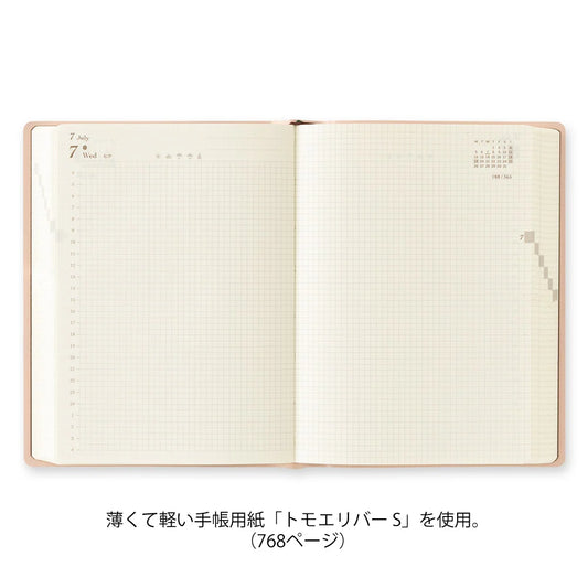 Planner 2027 MIDORI Hibino Diary A6 | Różowy