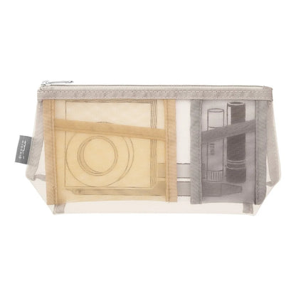 Piórnik z siatki Pen & Tool Pouch Mesh | MIDORI | Szary