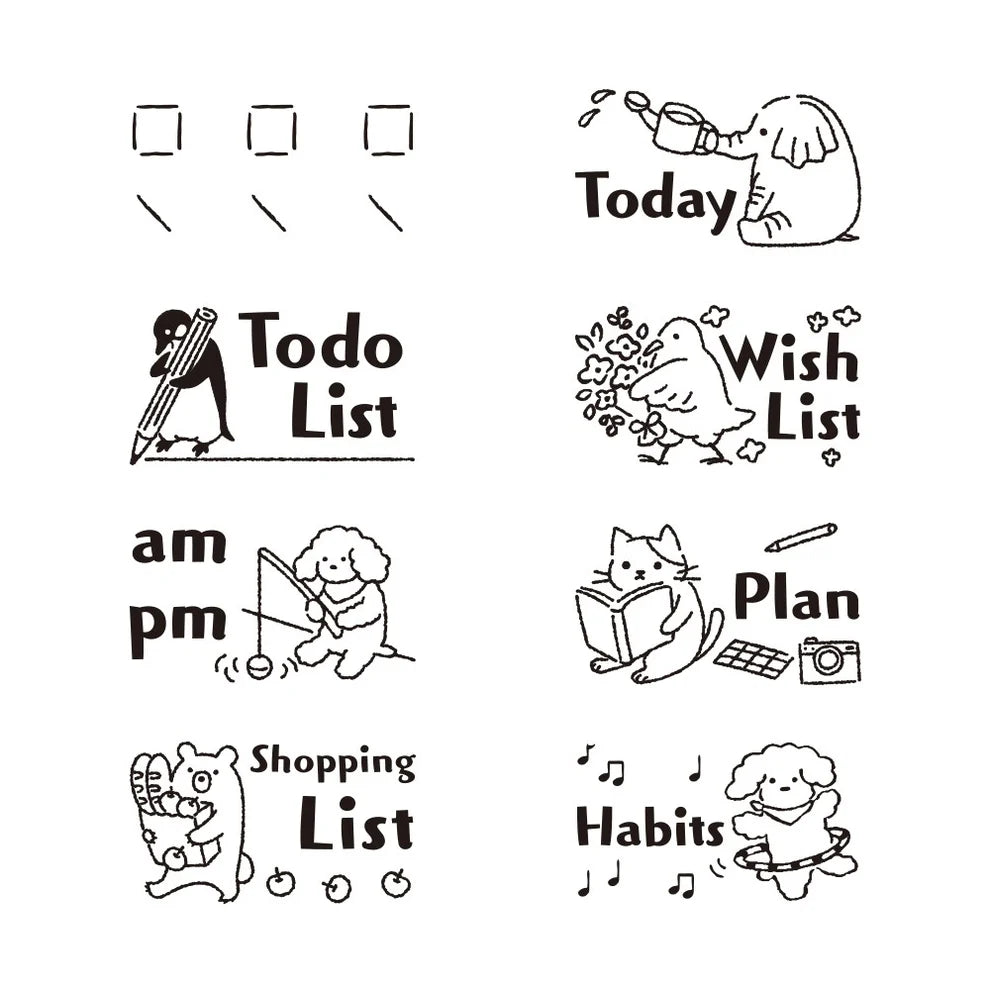 MIDORI | Tampon pré-encré rotatif | Lists