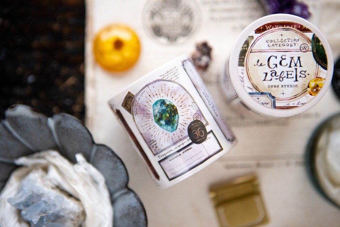 Notes adhésives en rouleau | OURS Studio | Gem labels