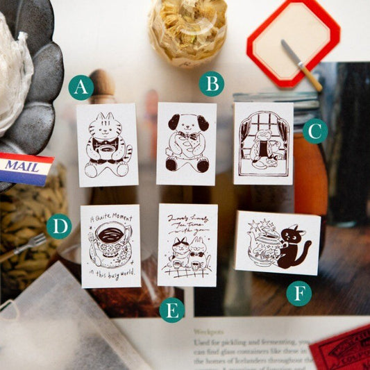 Wooden Stamp | OURS Studio | Tea Room Series