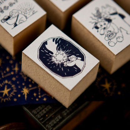 Tampon en bois | OURS Studio | Lucky Star - Wish