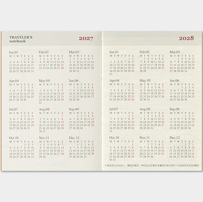 millenotes-traveler-s-company-notebook-diary-2027-monthly-passport-4