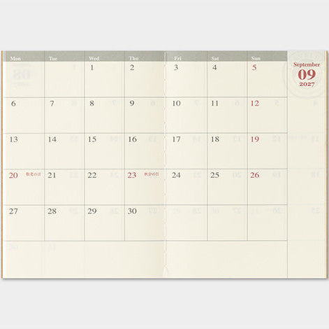 millenotes-traveler-s-company-notebook-diary-2027-monthly-passport-6