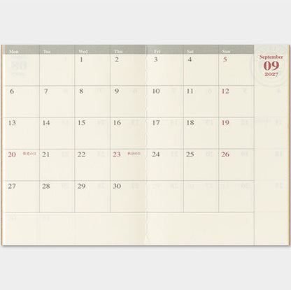 millenotes-traveler-s-company-notebook-diary-2027-monthly-passport-6