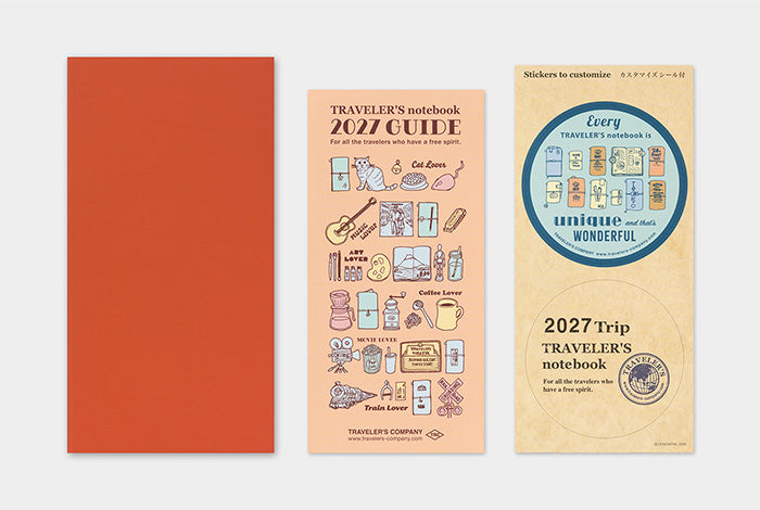 TRAVELER'S NOTEBOOK 2027 Monthly Planner (Regular)