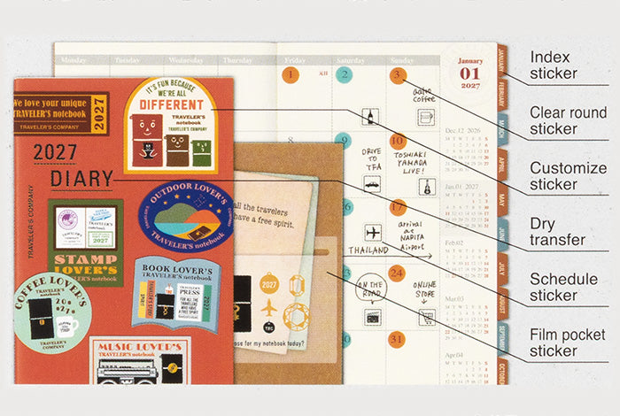 millenotes-traveler-s-company-notebook-diary-2027-stickers-8