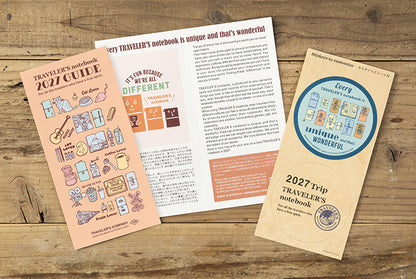 TRAVELER'S NOTEBOOK 2027 Vertical Weekly Diary (Regular)