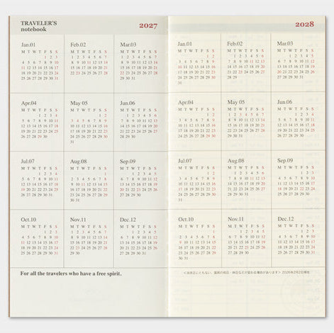 millenotes-traveler-s-company-notebook-diary-2027-weekly-memo-4
