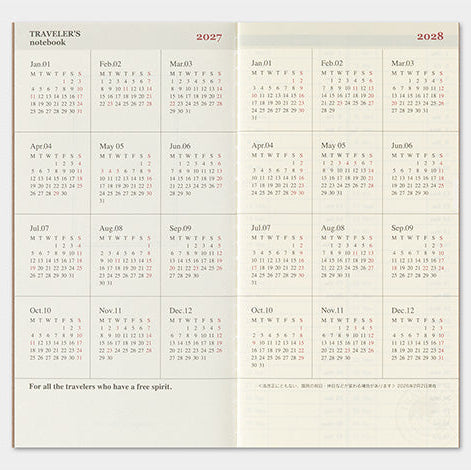 millenotes-traveler-s-company-notebook-diary-2027-weekly-memo-9