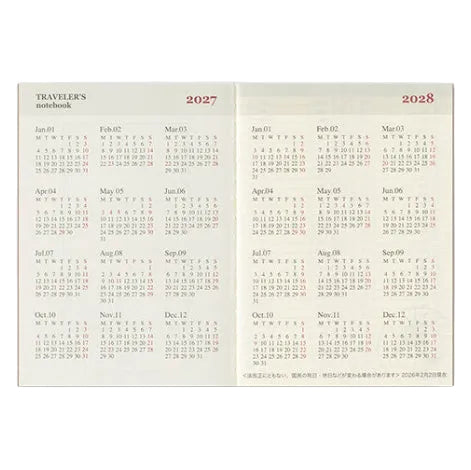 millenotes-traveler-s-company-notebook-diary-2027-weekly-passport-4