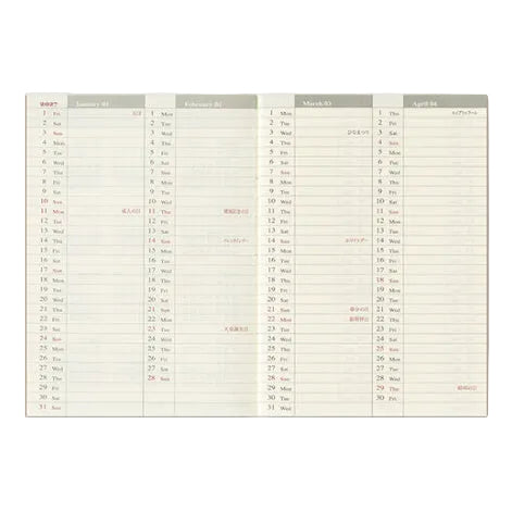 millenotes-traveler-s-company-notebook-diary-2027-weekly-passport-5