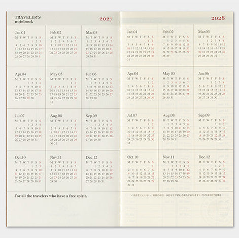 millenotes-traveler-s-company-notebook-diary-2027-weekly-vertical-4
