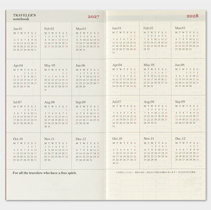 millenotes-traveler-s-company-notebook-diary-2027-weekly-vertical-4