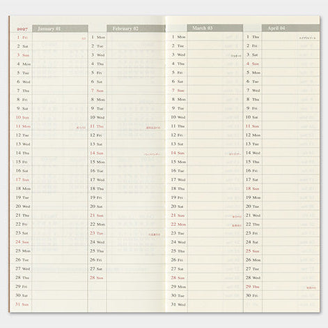 millenotes-traveler-s-company-notebook-diary-2027-weekly-vertical-5
