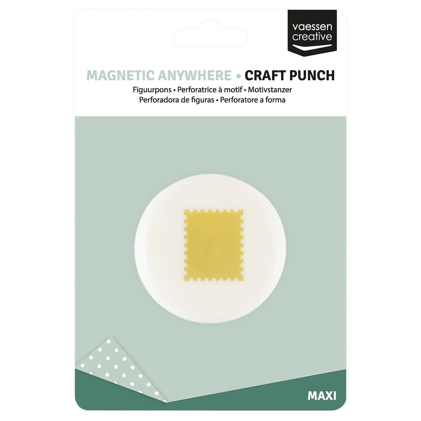 Vaessen Creative | Dziurkacz magnetyczny | Stempel 25 x 21 mm
