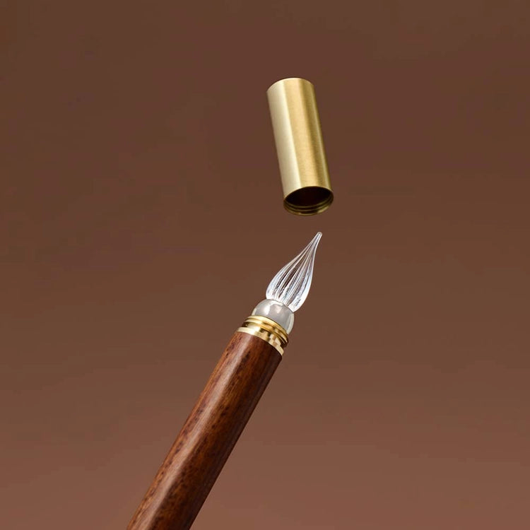 Porte-plume modulable à pointe en verre | Wearingeul | Modular Glass Pen