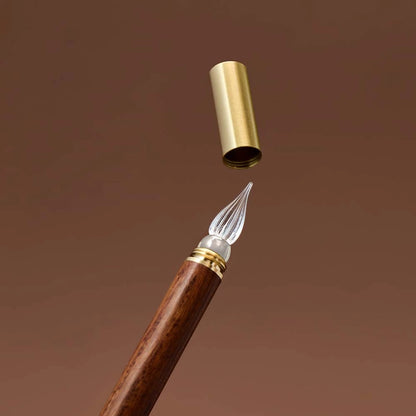 Porte-plume modulable à pointe en verre | Wearingeul | Modular Glass Pen