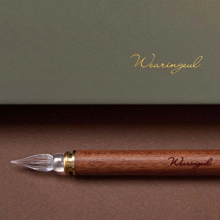 Porte-plume modulable à pointe en verre | Wearingeul | Modular Glass Pen