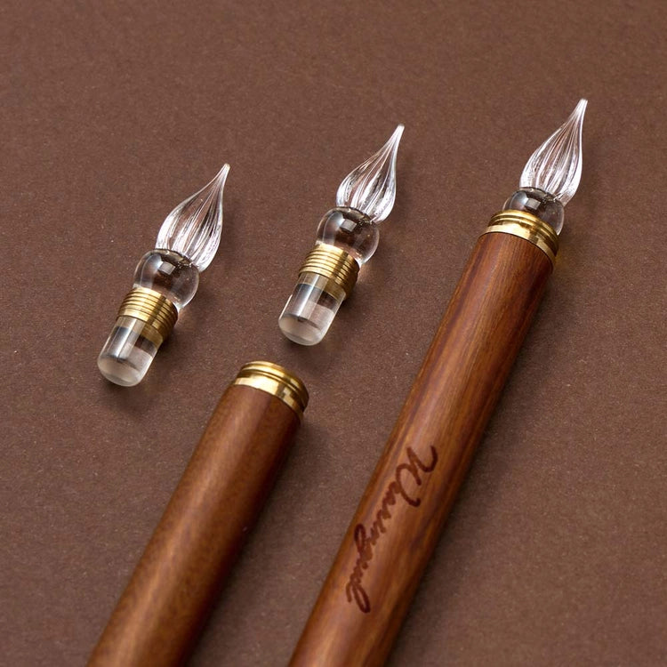 Porte-plume modulable à pointe en verre | Wearingeul | Modular Glass Pen