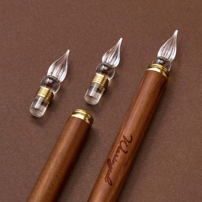 Porte-plume modulable à pointe en verre | Wearingeul | Modular Glass Pen