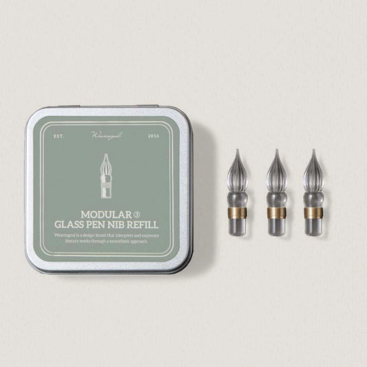 Lot de 3 pointes en verre | Wearingeul | Modular Glass Pen