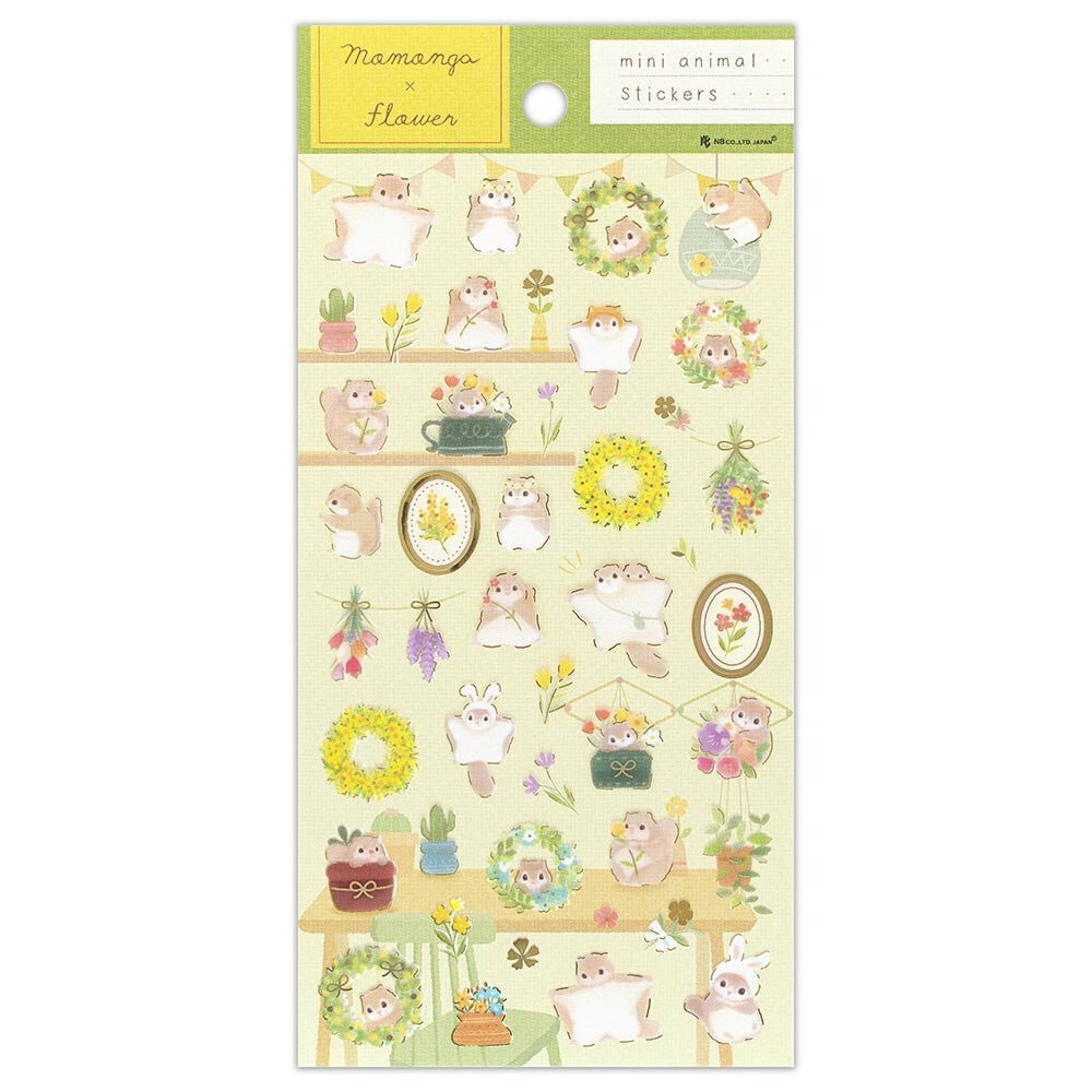 Mini stickers | Mattari Animals | Adorables Écureuils - NB Co Ltd - millenotes