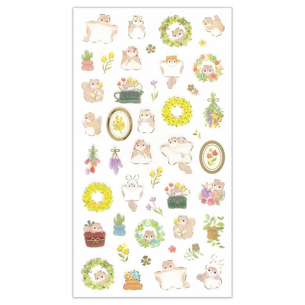 Mini stickers | Mattari Animals | Adorables Écureuils - NB Co Ltd - millenotes
