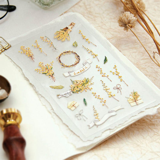 MU Lifestyle Pop - up Stickers 3D | 002 Mimosa - MU Lifestyle - millenotes