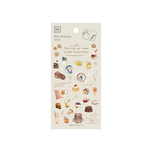 MU Lifestyle Pop - up Stickers 3D | 006 Gourmandises - MU Lifestyle - millenotes