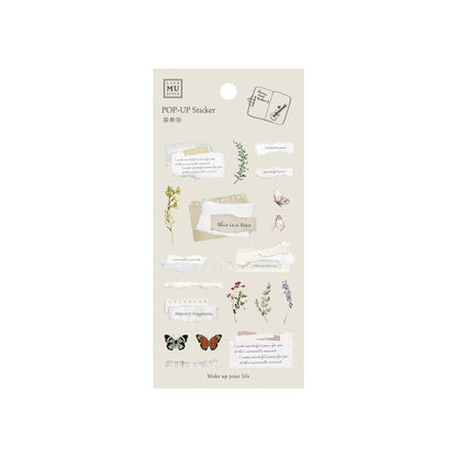 MU Lifestyle Pop - up Stickers 3D | 016 Journal - MU Lifestyle - millenotes
