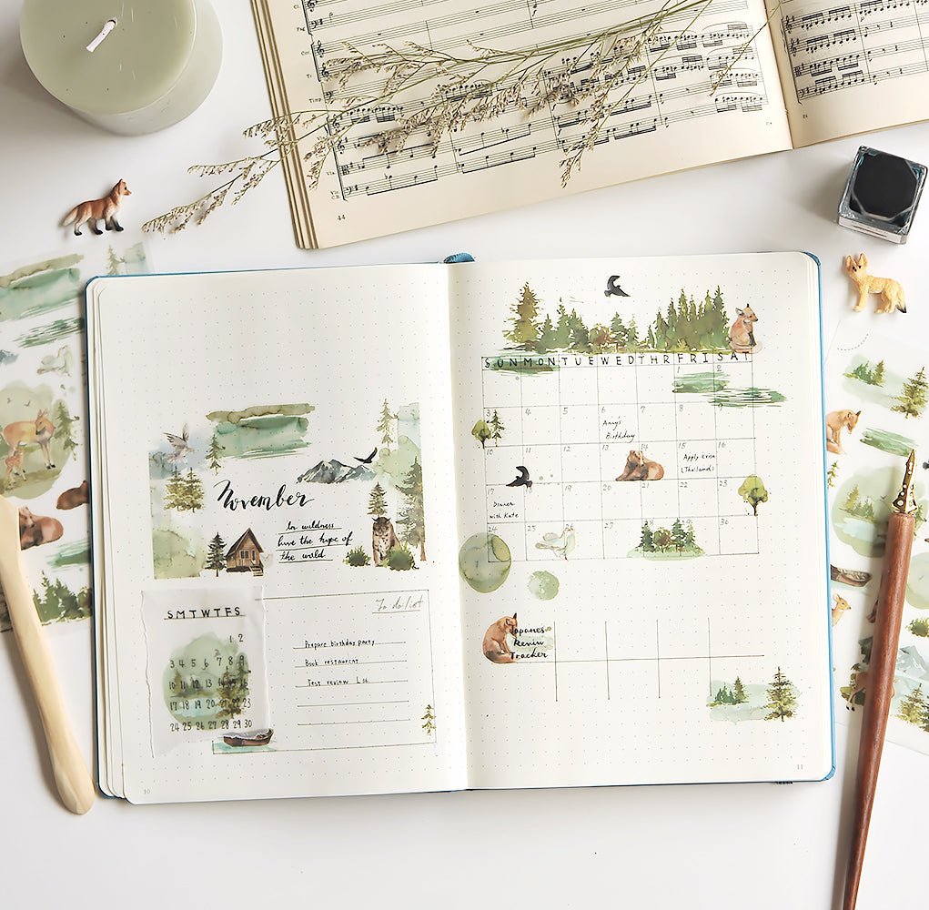 MU Lifestyle Print - On Stickers | Décalcomanies 096 Forêt - MU Lifestyle - millenotes