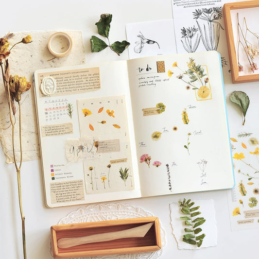 MU Lifestyle Print - On Stickers | Décalcomanies 103 Fleurs Séchées - MU Lifestyle - millenotes