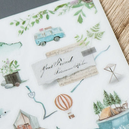 MU Lifestyle Print - On Stickers | Décalcomanies 188 Camping - MU Lifestyle - millenotes