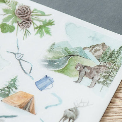 MU Lifestyle Print - On Stickers | Décalcomanies 188 Camping - MU Lifestyle - millenotes