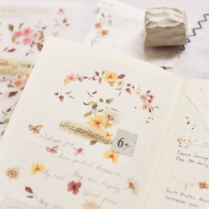 MU Lifestyle Print - On Stickers | Décalcomanies 234 Notes florales - MU Lifestyle - millenotes