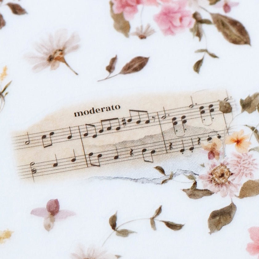 MU Lifestyle Print - On Stickers | Décalcomanies 234 Notes florales - MU Lifestyle - millenotes