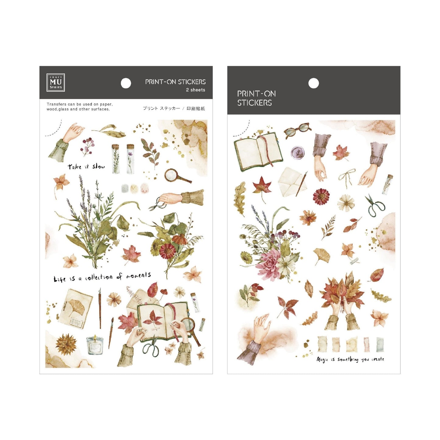 MU Lifestyle Print - On Stickers | Décalcomanies 254 Journaling d'automne - MU Lifestyle - millenotes