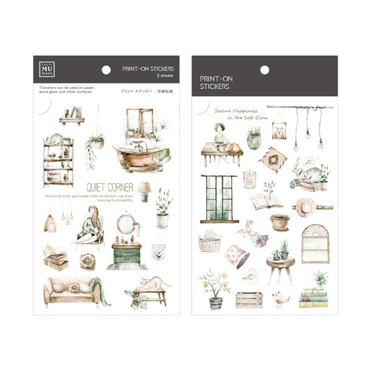 MU Lifestyle Print - On Stickers | Décalcomanies 273 Coin Paisible - MU Lifestyle - millenotes