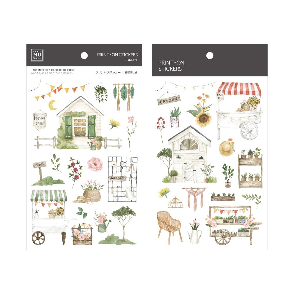 MU Lifestyle Print - On Stickers | Décalcomanies 278 Jardin - MU Lifestyle - millenotes