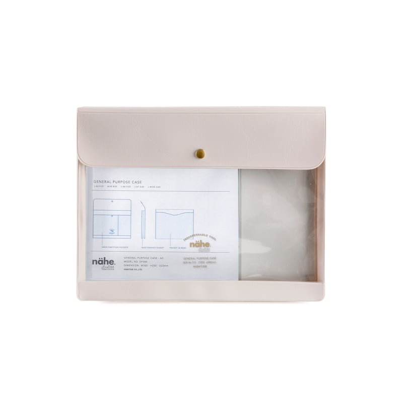 nähe | Pochette Multi - Usage Translucide A5 | Ivoire - nähe - millenotes