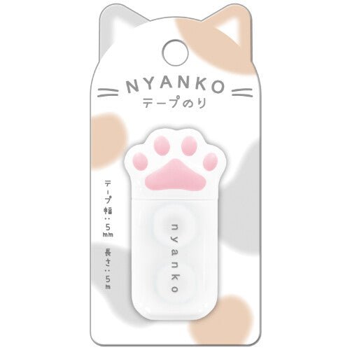 Nyanko Ruban colle | Patte de chat - PLUS - Blanc - millenotes
