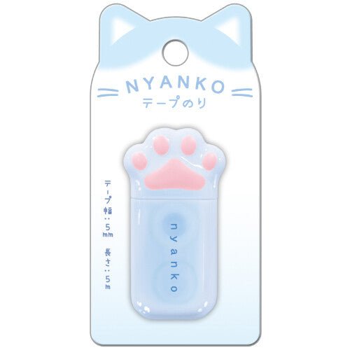 Nyanko Ruban colle | Patte de chat - PLUS - Light blue - millenotes