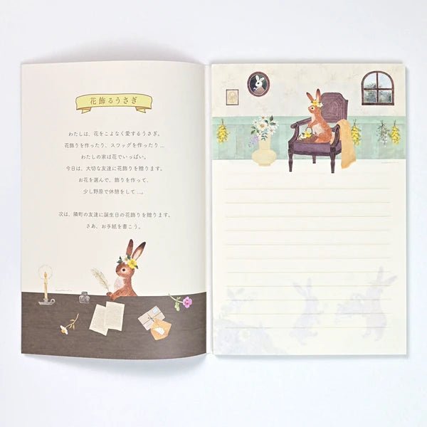 Papier à lettres japonais | Contes | Lapin - NB Co Ltd - millenotes