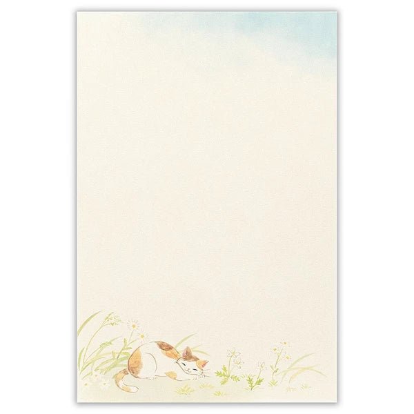 Papier à lettres japonais | Nekorobi | Chats à l’Extérieur - NB Co Ltd - millenotes