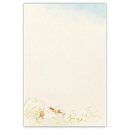 Papier à lettres japonais | Nekorobi | Chats à l’Extérieur - NB Co Ltd - millenotes